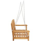  Ljuljačka Prirodna 114 x 61 x 61,5 cm Čvrsto teak drvo | shoptok.hr