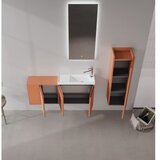 Hanah home Kupatilski ormarić sa umivaonikom i ogledalom (2 komada) Perla 110 347 Cene