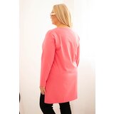 Kesi Women's blouse with a longer back and print pink | Shoptok.si
