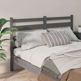  Uzglavlje za krevet sivo 206 x 4 x 100 cm od masivne borovine | shoptok.hr
