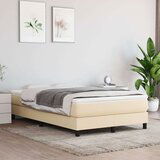  Box spring postelja z vzmetnico krem 120x200 cm blago, (20723601) Cene