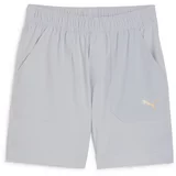 Puma Športne hlače 'Concept 8' siva / svetlo oranžna / bela