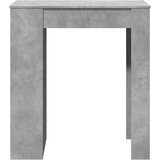  Barski stol s držačima boja betona 95x47x103,5 cm drveni | shoptok.hr