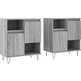 Maison Chic Komoda - Predalnik 2 kosa siva sonoma inženirski les, (21718783) | Shoptok.si