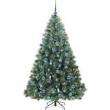 vidaXL Umjetno božićno drvce s stalakom Zelena 180 cm PE i PVC | shoptok.hr
