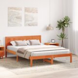  Konstrukcija postelje Rjava 150 x 200 cm Trden borov les, (5000128492) | Shoptok.si