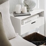 SoBuy stenska nočna omarica v beli barvi v skandinavskem slogu, (20815136) | Shoptok.si