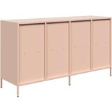 vidaXL Komoda ružičasta 135x39x73,5 cm hladno valjani čelik | shoptok.hr