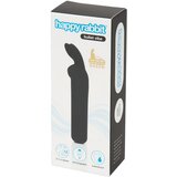 Happy Rabbit Bullet - vibrator sa štapićem zeca na baterije (crni) | shoptok.hr