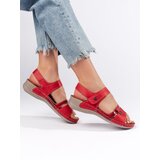 Shelvt Comfortable red sandals for women Cijene