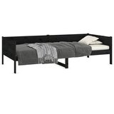  Dnevni ležaj od masivne borovine crni 90 x 190 cm | shoptok.hr