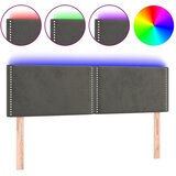 Maison Chic led posteljno vzglavje - vzglavna omarica - nočna omarica temno sivo 144x5x78/88 cm žamet, (21707623) Cene