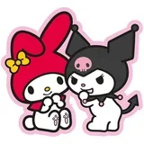 Ukrasni jastuk My Melody i Kuromi 3D, 35 cm