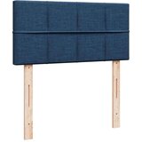 vidaXL Otomanski posteljni okvir z vzmetnico moder 90x190 cm blago, (21609293) | Shoptok.si