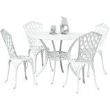  Vrtni set za objed 5 pcs Bijelo Aluminij | shoptok.hr
