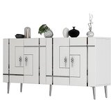 Hanah home komoda line KB150 white silver | ePonuda.com