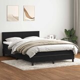 Box spring krevet s madracem crni 160x210 cm baršunasti Cijene