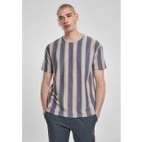 Urban Classics Plus Size Printed Oversized Bold Striped T-Shirt vintageblue | Shoptok.si