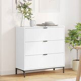 vidaXL Strani šal s predalom Bela 79.5 x 33 x 82 cm Konstruiran les | Shoptok.si