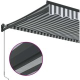 Tenda Zložljiva tenda antracit in bela 3,5x2,5 m tkanina in aluminij | Shoptok.si