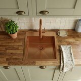 REA Bath Jekleno pomivalno korito Leo 40 BRUSH COPPER | Shoptok.si