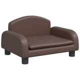 Maison Chic Otroški kavč - Otroški divan - Otroški sedež rjav 50x40x30 cm umetno usnje, (21729650) Cene