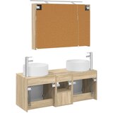 Set ormarića za kupaonicu 4 kom. Hrast sonoma Konstruirano drvo | shoptok.hr