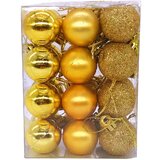 CHRISTMAS GIFTS KUGLE NOVOGODIŠNJE 24/1 ZLATNE | Eponuda.ba
