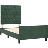  Okvir za krevet s uzglavljem tamnozeleni 80x200 cm baršunasti | shoptok.hr