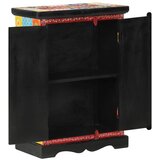  Ručno obojena komoda s vratima 53x30x75 cm masivno drvo manga | shoptok.hr
