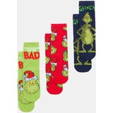 Sinsay Čarape s pamukom, pakiranje od 3 para Grinch | shoptok.hr