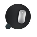 INF Okrogla podloga za miško iz pravega usnja za gladko uporabo Black, (22127054) | Shoptok.si