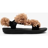 Resti Beige women's sandals with flowers Alferroy | Shoptok.si