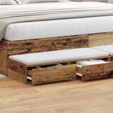  Ladice za krevet s ladicama Staro drvo 180 x 36,5 x 16,5 cm | shoptok.hr