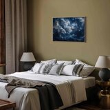  Slika - Astronomical Wonders: Clouds and Stars in Harmonious Combination 120x80 U prirodnom drvenom okviru | shoptok.hr