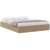 Otomanski krevet s pohranom Kapućino 140 x 190 cm Lažna koža | shoptok.hr