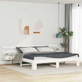  Krevetna konstrukcija Bijelo 180 x 200 cm Čvrsto borovo drvo | shoptok.hr