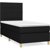 Box spring krevet s madracem crni 90x190 cm od tkanine | shoptok.hr