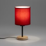  Brilagi - Stona lampa NUBILA WOOD 1xE27/25W/230V hrast/pompejska crvena | Eponuda.com