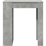 vidaXL Barska miza s policami betonsko siva 95x47x103,5 cm inž. les | Shoptok.si
