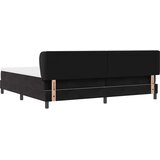  s opruga kutije s uzglavljem Crna 200 x 200 cm Baršun | shoptok.hr