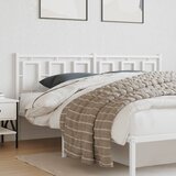 Maison Chic kovinsko posteljno vzglavje - vzglavna omarica - nočna omarica belo 180 cm, (21703865) | Shoptok.si