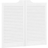 vidaXL Swing Doors Louvred Design 2 para Bela 90x100 cm Cene