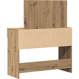  Toaletni Stolić s LED Osvjetljenjem Obrtnicki Hrast 100x40x120 cm | shoptok.hr