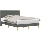  Okvir za krevet Tamnosiva 120 x 190 cm Tkanina - Tamnosiva 120 x 190 cm | shoptok.hr