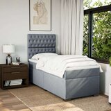 vidaXL Krevet s oprugama i madracem svjetlosivi 100x200 cm od tkanine | shoptok.hr