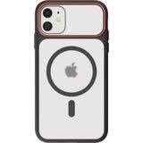 Avizar Ovitek MagSafe za iPhone 11, zadnja stran z dimnim efektom z ojačanim silikonskim okvirjem, Črna, (5000189204) | Shoptok.si