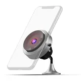 MA05- Držalo za mobilni telefon z vakuumskim priseskom in brezžičnim polnjenjem QC3.0 - SILVER, (21656928)