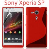  Gumijasti / gel etui S-Line za Sony Xperia SP M35h - rdeči Cene