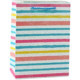 GIFT Bag Hearts Stars Dots Stripes Colored 23 x 18 x 10.5 cm | shoptok.hr
